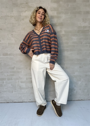 Nenybay cardigan Tornado/Orange Stripe melange American Vintage 